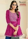 Aashini 2 By Sangeet Rayon Embroidery Ladies Top Exporters In India
